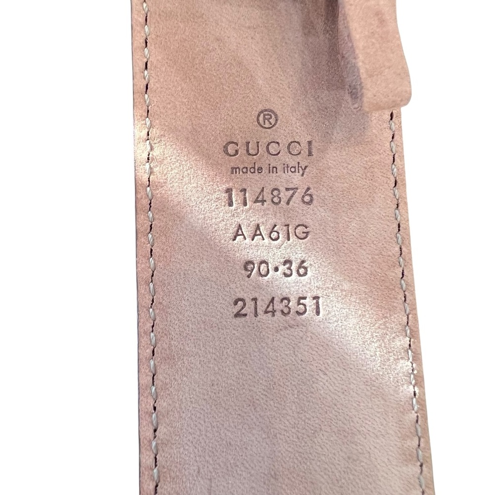 GUCCI 
Guccissima Signature Interlocking G Belt 90 36 - Picture 2 of 5